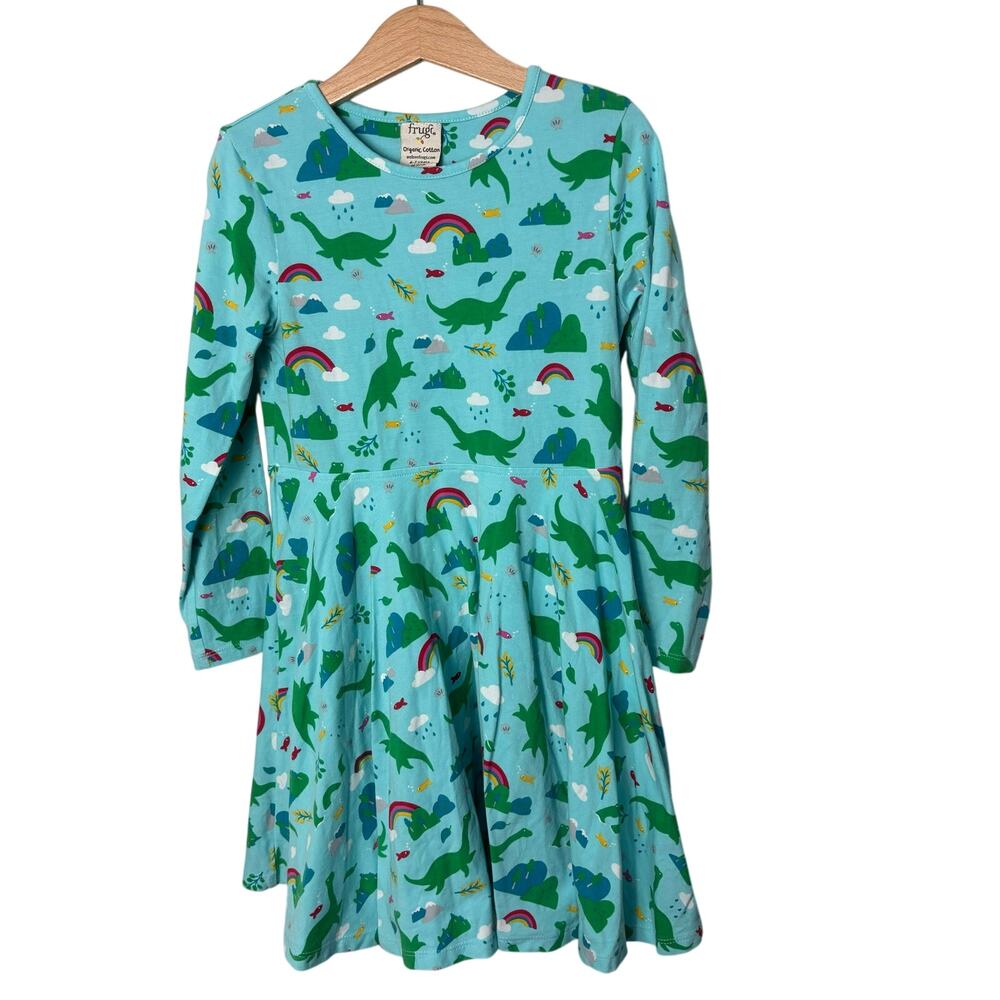 Frugi Dino Rainbow Dress - Picture 1 of 4